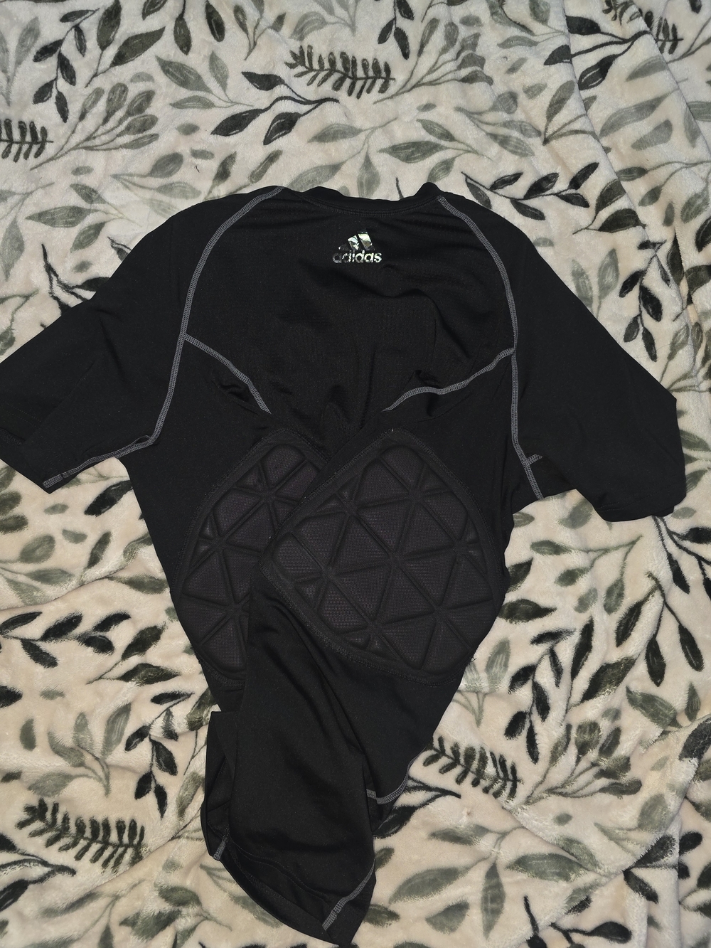 Adidas men's Black Padded Compression Top